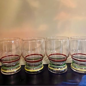 Set of 5 Rare Vintage Libby 6oz Juice Glasses Look Great W/ FiestaWare…